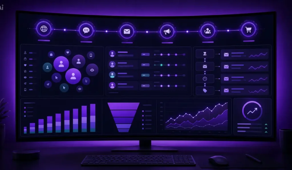 Omnichannel marketing and first-party data dashboard